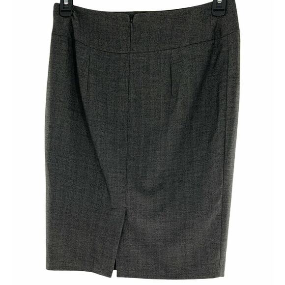 Mossimo Skirt Women's Size 10 Black Gray Stretch Straight Lined Back Slit Pencil - Picture 4 of 8